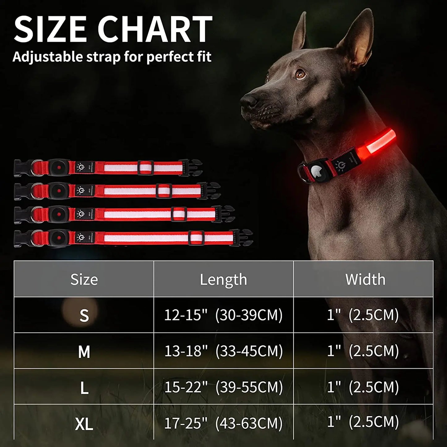 Rechargeable LED Dog Collar Light